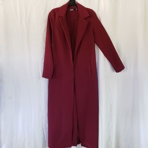 Missguided Burgundy Coat